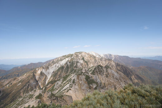 唐松岳山頂からの景色